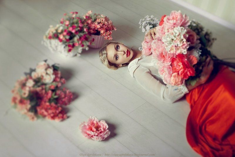 портрет,девушки,студия,цветы Kristiphoto preview