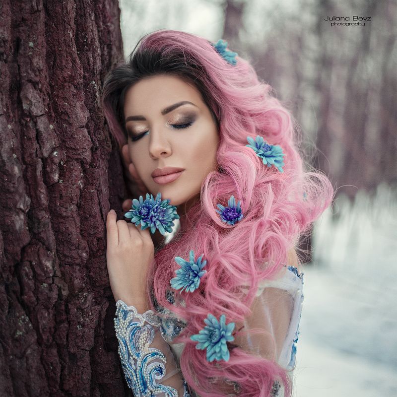 девушка, весна, цветы, снег, девушка весна, белое платье girl of springphoto preview