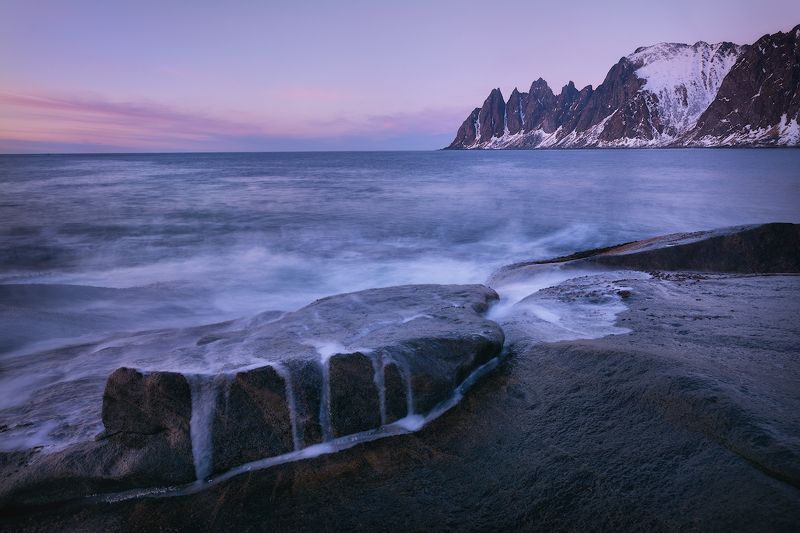 норвегий, пейзаж, пейзажное фото, закат, зубы дьявола Норвежский вечерphoto preview