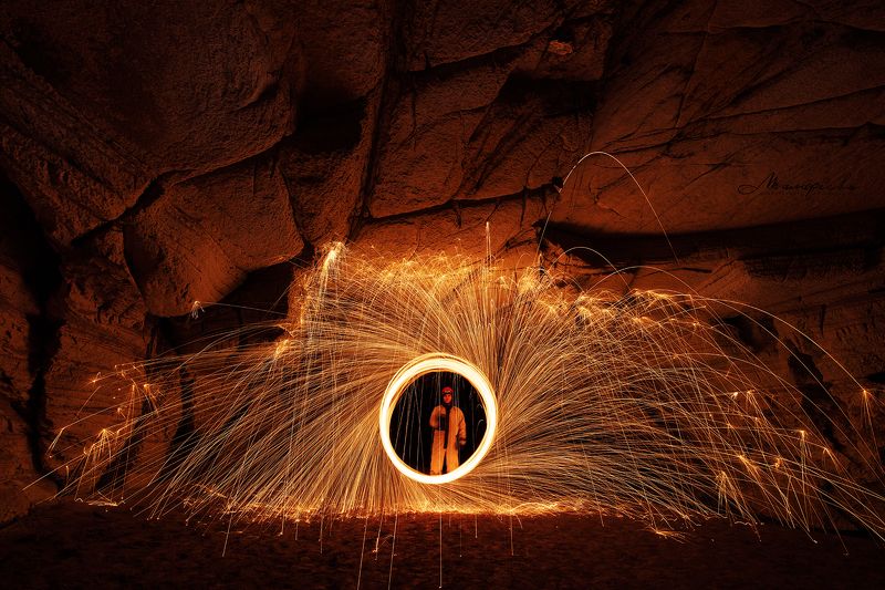 пещера, фризлайт, огонь, Урал Порталphoto preview