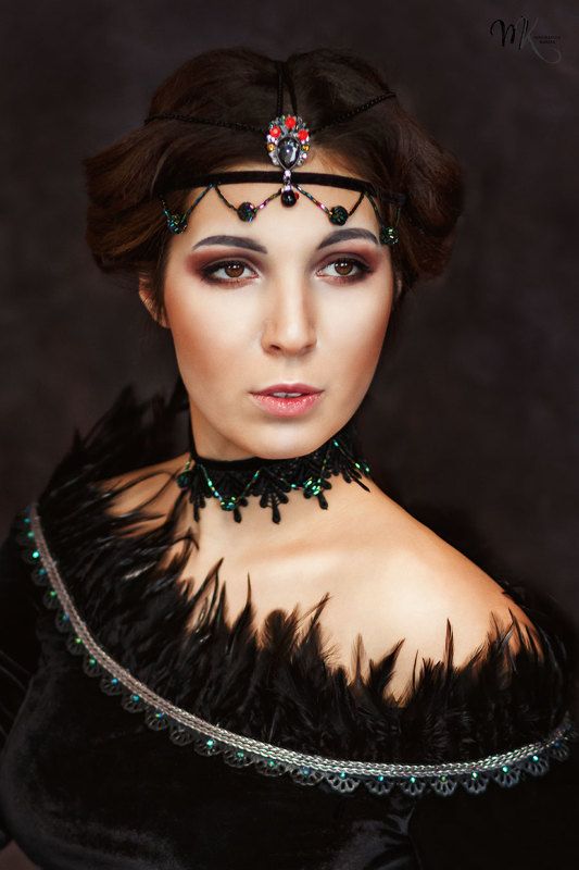 портрет, девушка, готика, брюнетка photo preview