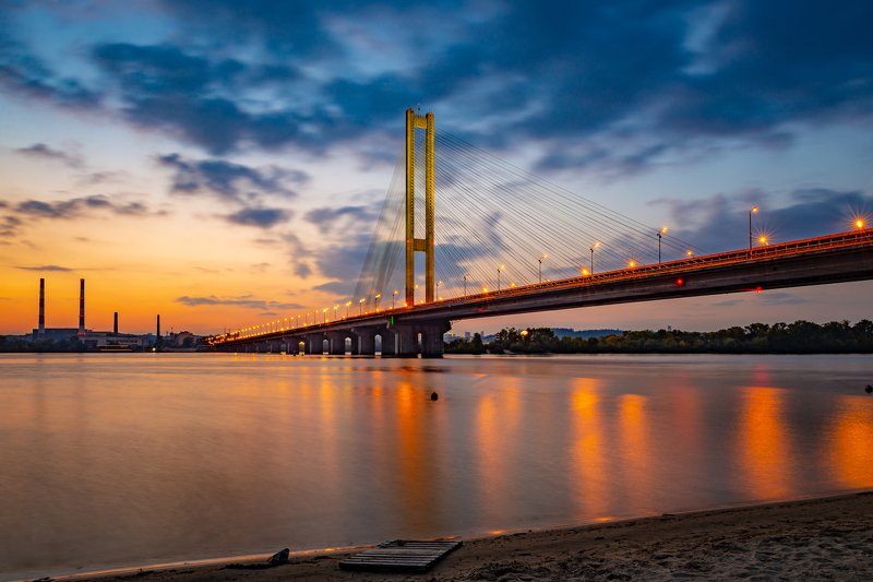 Dawn Dusk Nature Sky Sunset Red Sky Южный мостphoto preview