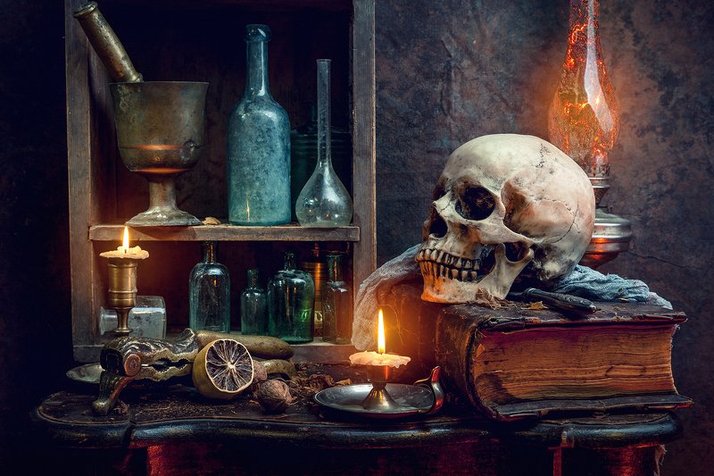 Натюрморт с черепомphoto preview