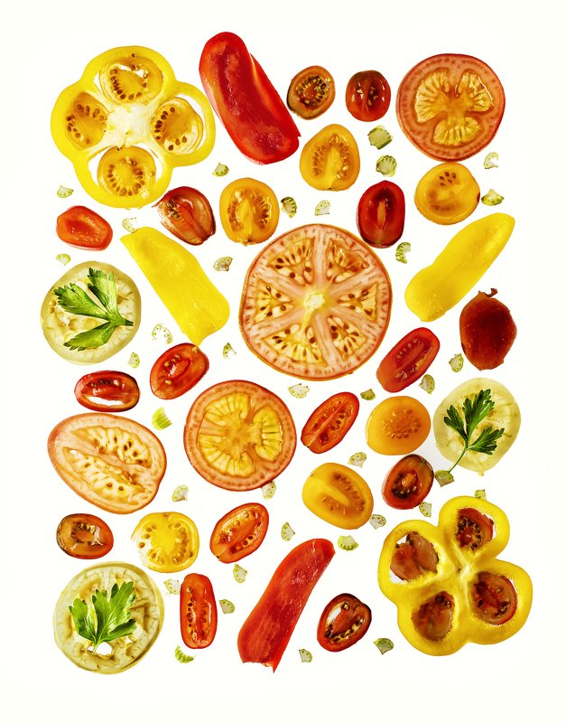 овощи, нарезка, натюрморт, микс Овощной миксphoto preview