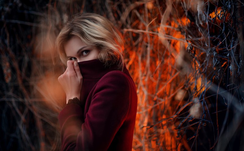 портрет, девушка, свет Ксения фото превью