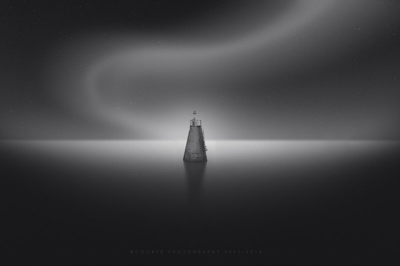 landscapes,black & white,travel,lighthouse Lonely lighthousephoto preview