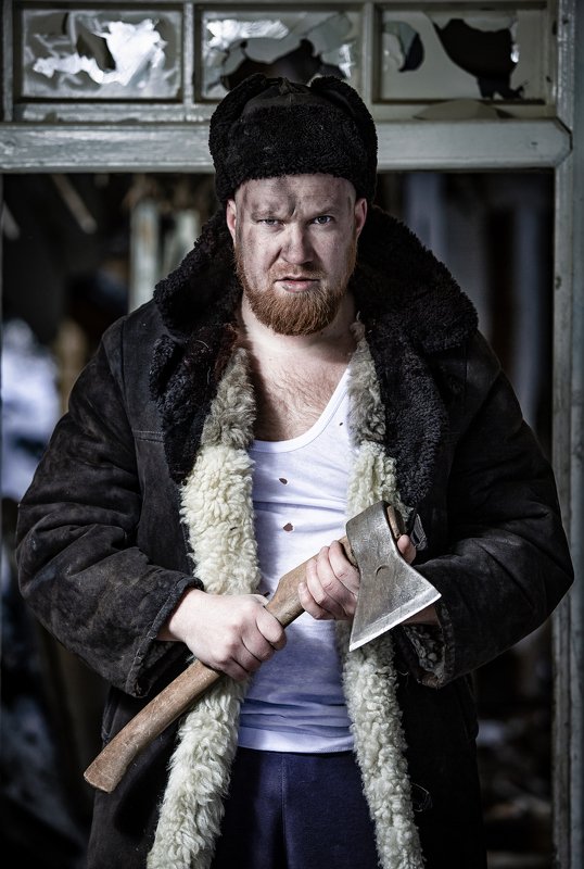 Синий боец устал)photo preview