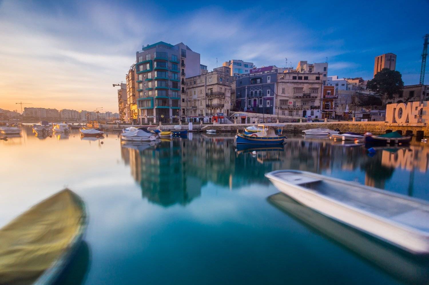 Malta. Автор: Nikolay Tatarchuk water, Malta, city, architecture, long exposure, travel, boats, sky, Nikolay Tatarchuk