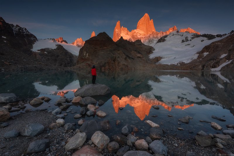 патагония, фицрой, patagonia, fitzroy Первый рассвет под Фицроемphoto preview