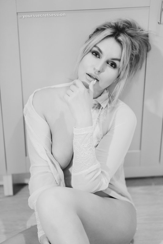 девушка, портрет, чб Криphoto preview