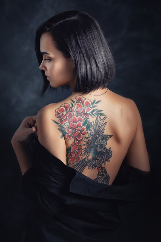 Юлия, татуировка, спина Тату_1photo preview