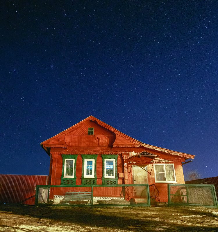 ночь, звезды, ивановская область Дом - милый домphoto preview