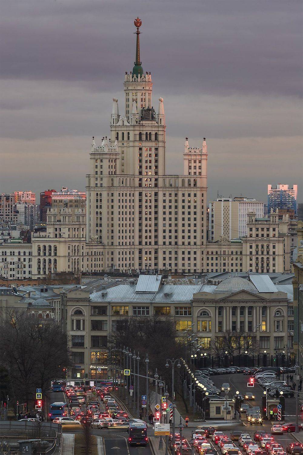 архитектура, город, вечер, весна, закат, Юрий Левко