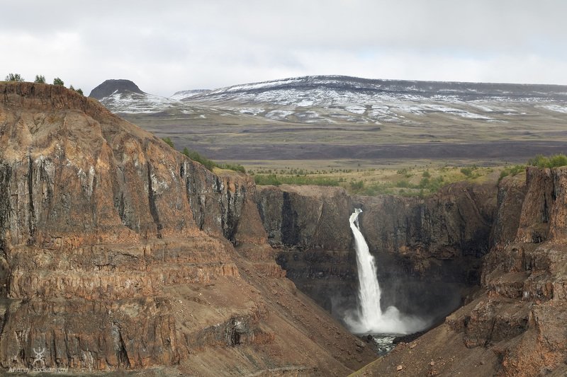 путорана, кандинский, канда, подкорытов, водопад, плато путорана, putorana, kandinskiy, kanda, podkorytov, waterfall Водопад на Кандеphoto preview
