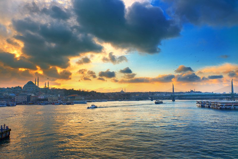 Стамбул, Турция, закат, путешествия Let it snow...photo preview