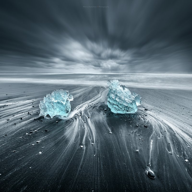 iceland, no people, outdoors, nature, beauty in nature, rural scene, atmospheric mood, scenics, coastline, travel destinations, tourism, landscape, seascapes, dramatic landscape, moody sky, long time exposure Diamond beachphoto preview