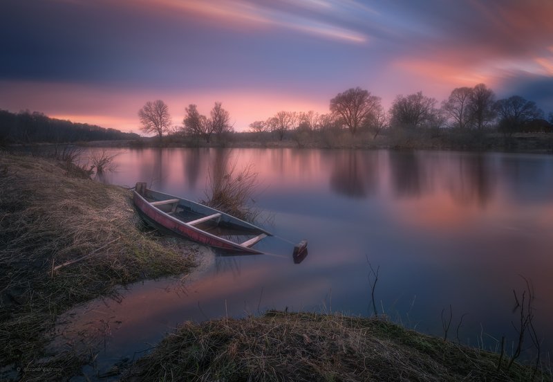 пейзаж,угра,весна,закат Весна...photo preview