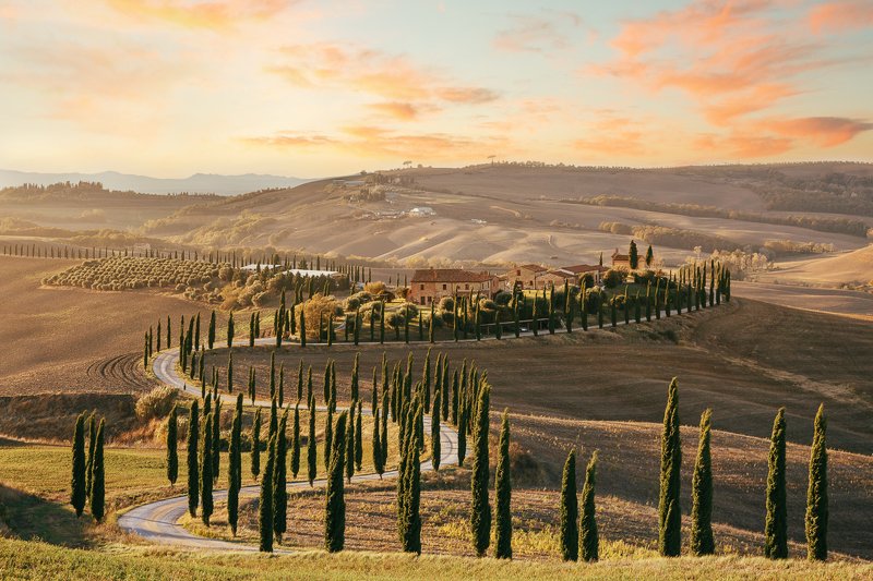 Италия, Тоскана Закат в Тосканеphoto preview