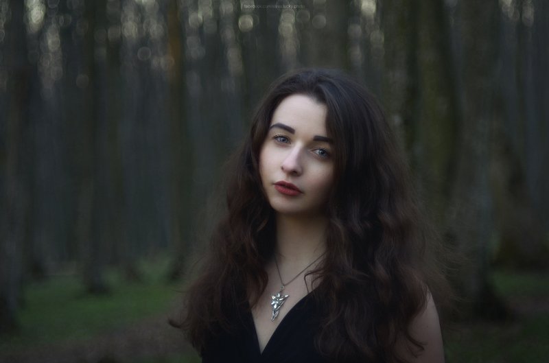 портрет, девушка, лес, вечер, боке, гелиос, helios ...photo preview