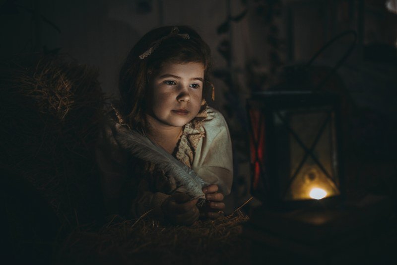 дети, детская фотосессия, На сеновалеphoto preview