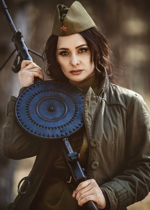 женский портрет, портрет, война, модель photo preview