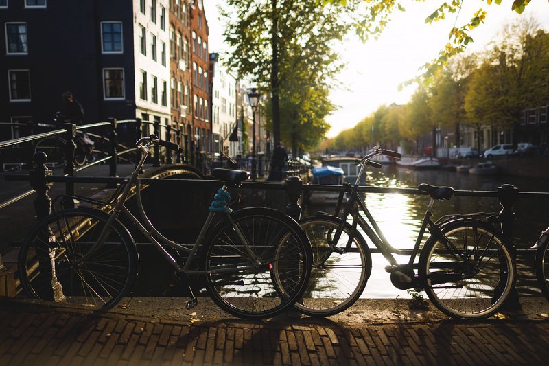 city amsterdam netherland sunset город амстердам  архитектура путешествие travel cycle велосипед закат Amsterdam.photo preview
