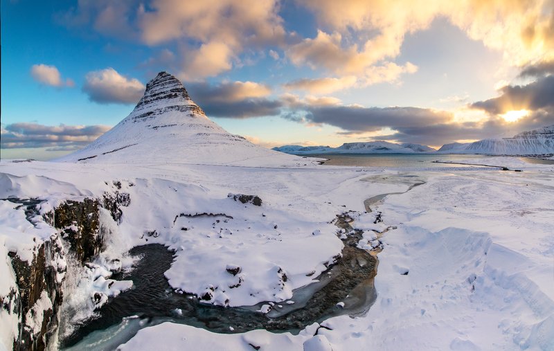 исландия, рассвет, океан, Зима близко...photo preview