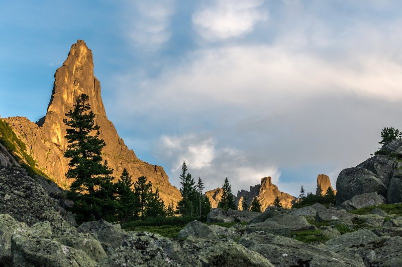 горы, сибирь, саяны, западный саян, ергаки, ник васильев, пик звёздный, вершина, парус, дерево, кедр, стремление Устремлённые вверхphoto preview