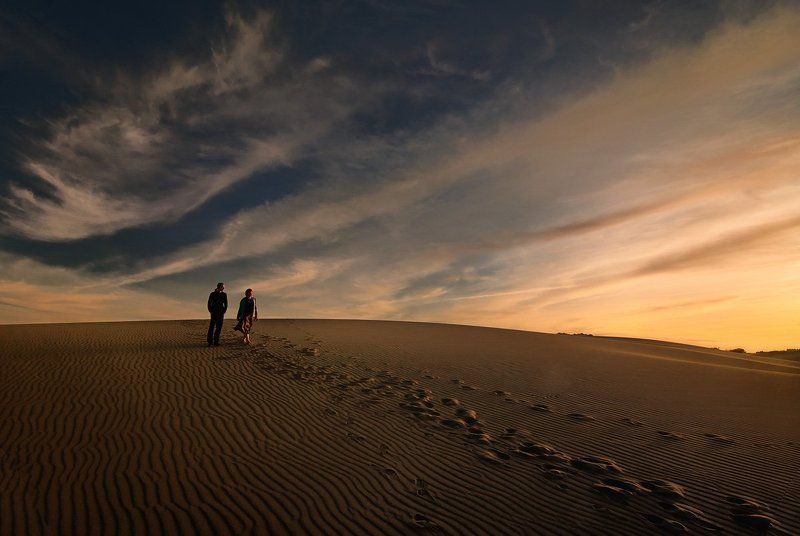 дюны Вечер в дюнах фото превью