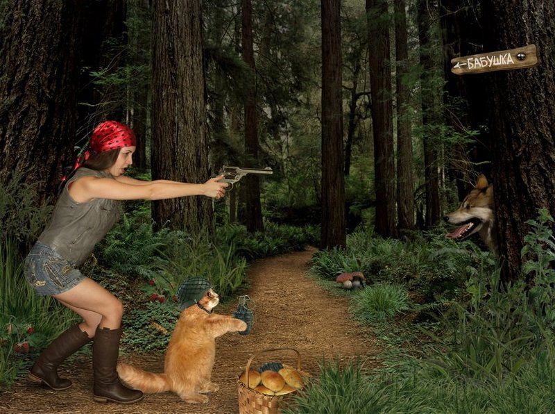 красная, шапочка К бабушке... фото превью