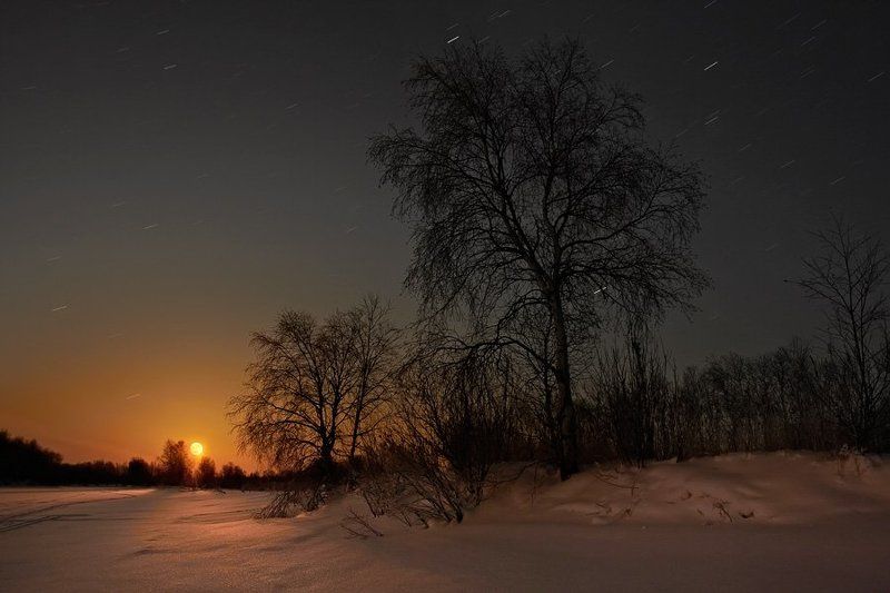 Полнолуние, 8 минут после восходаphoto preview