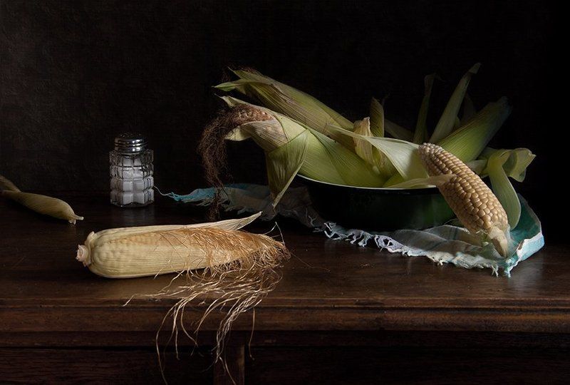 кукуруза, соль, натюрморт, елена алимова Кукурузныйphoto preview