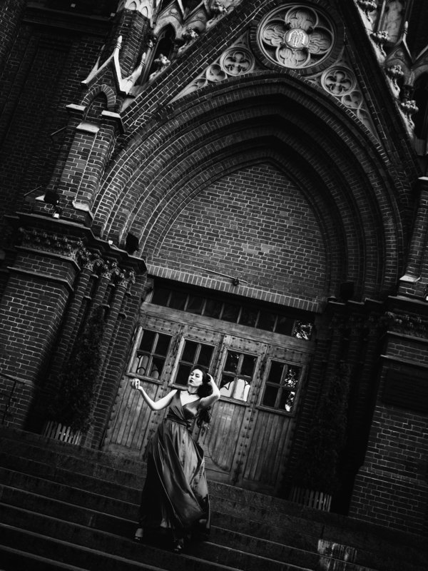 Black and white, Monochrome, Moscow, Russia, Portrait Je\'taime melancholie фото превью