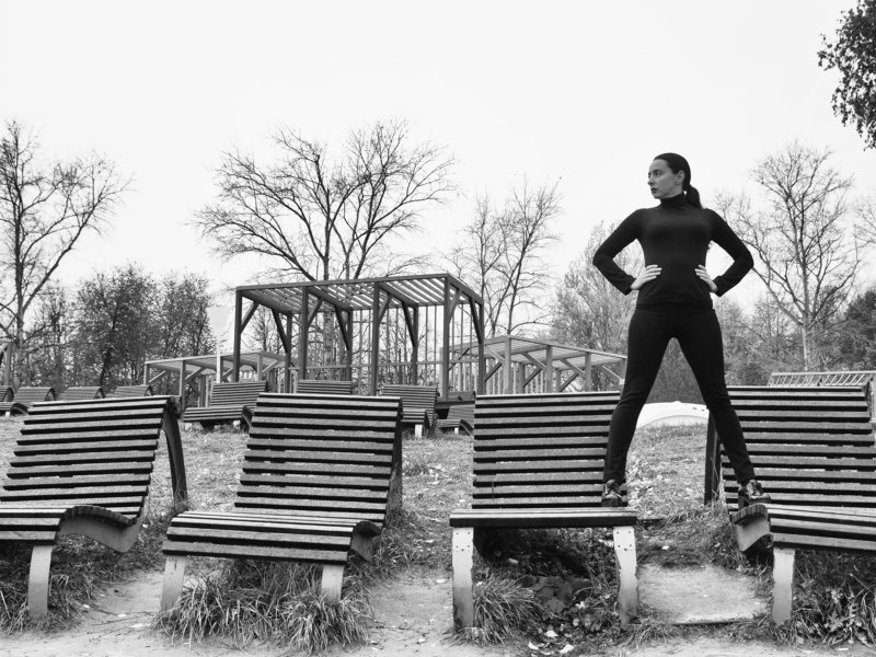 Black and white, Monochrome, Beach, City, Offseason, Moscow, Russia The offseason фото превью