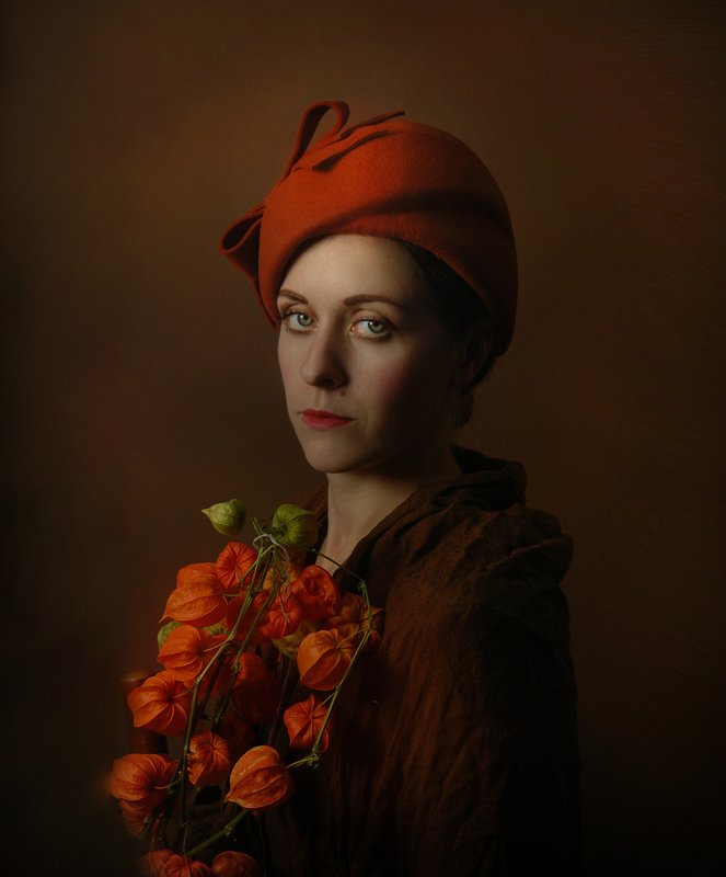 Портрет в осенних тонахphoto preview