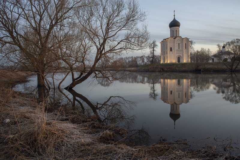 боголюбово,покрова на нерли, нерль, покрова. Покрова на Нерли.Апрель.photo preview