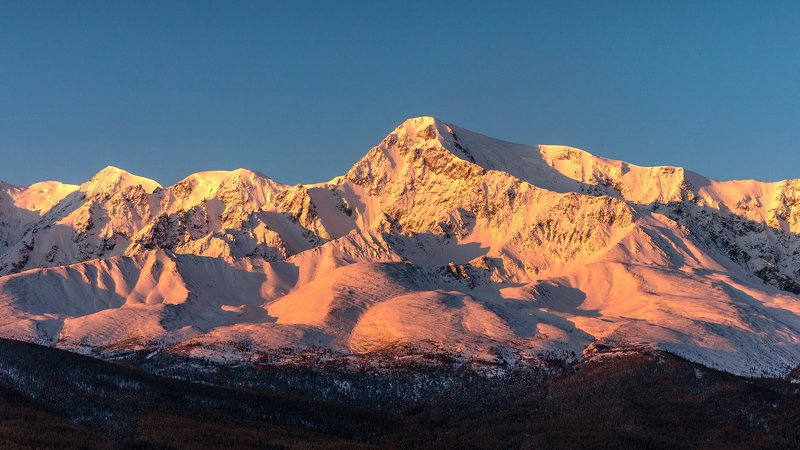горы, алтай, горный алтай, утро, северо-чуйский хребет, снег, ник васильев Алтай в розовом.photo preview