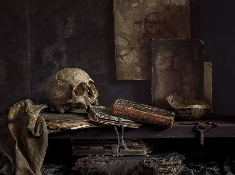 натюрморт, still life, vanitas, book, old book, still life with old books, evgeny kornienko Vanitasphoto preview