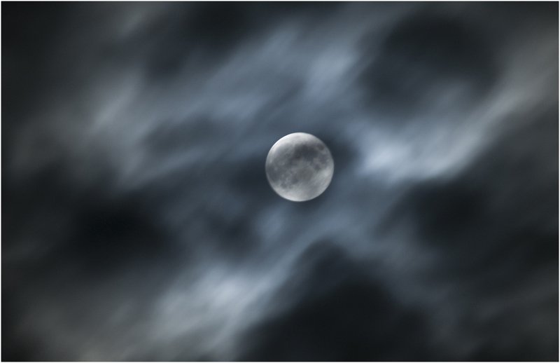 ночь небо луна Полнолуниеphoto preview