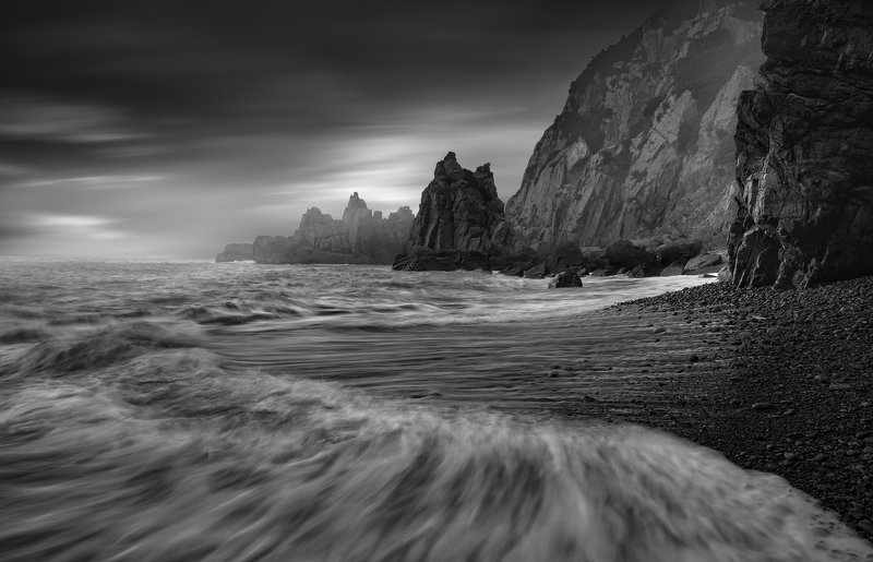 sea,black & white,travel,sky,wave,typhoon,light and shadow Banping Mountain  typhoonphoto preview