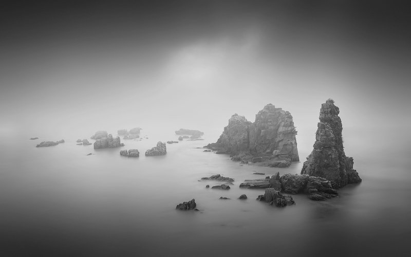 black & white,landscapes,reef,sea,travel,light and shadow,wenzhou,china Dream reefphoto preview