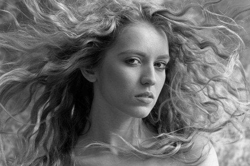 портрет, девушка, волосы, красота,ч\\б,олег_грачёв, oleg_grachev,portrait,girl, beauty,russianbeauty,amazing,nice, Майя (4)photo preview