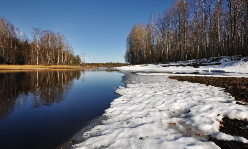 Апрель. Речка Барановка.photo preview