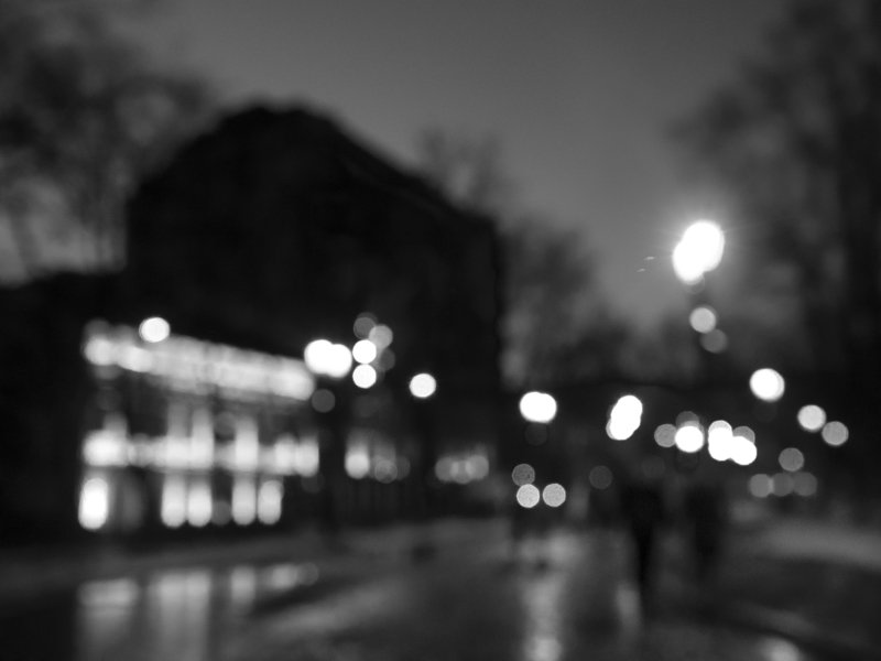 Black and white, Monochrome, Moscow, Russia, Bokeh The anticipation of spring фото превью