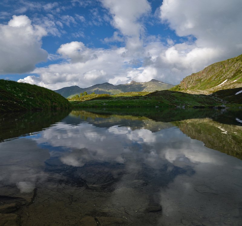 горы природа озеро lake nature landscape mountains travel Архыз.photo preview