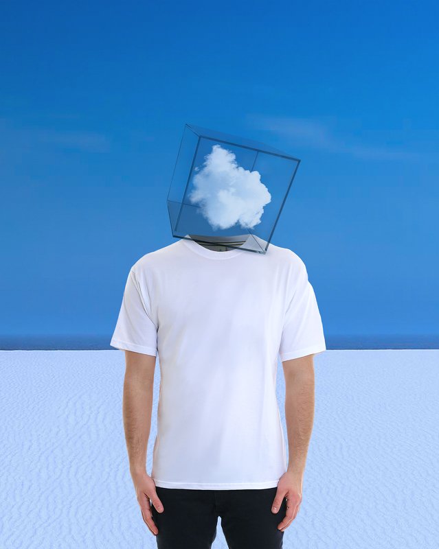conceptual photography, conceptual, conceptualism, minimalism surreal, man cloudphoto preview