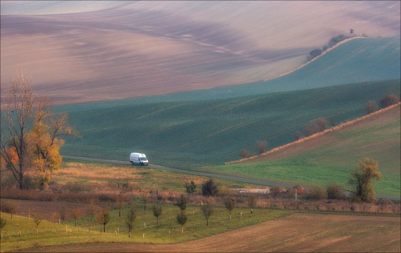 южная моравия,пейзаж,hils,автомобиль,линии,south moravian,lines,свет,czech,осень,чехия,landscapes \
