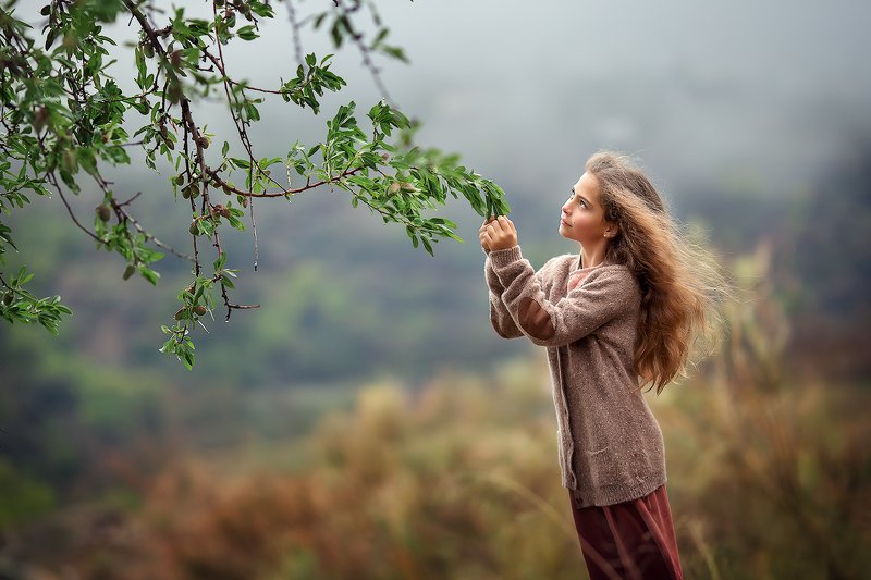 туман девочка миндаль ***photo preview