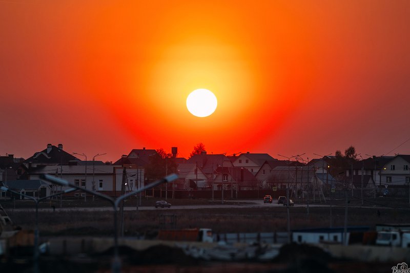 солнце, тамбов, город, закат, тамбовщина А Вы знали, что Солнце белого цвета? =) фото превью