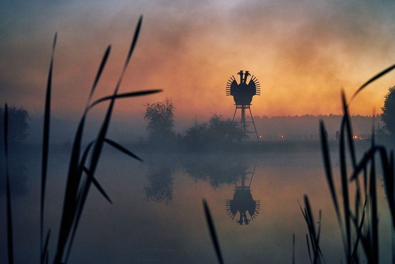 никола-ленивец, арт-объект, закат Улитка с жабрамиphoto preview